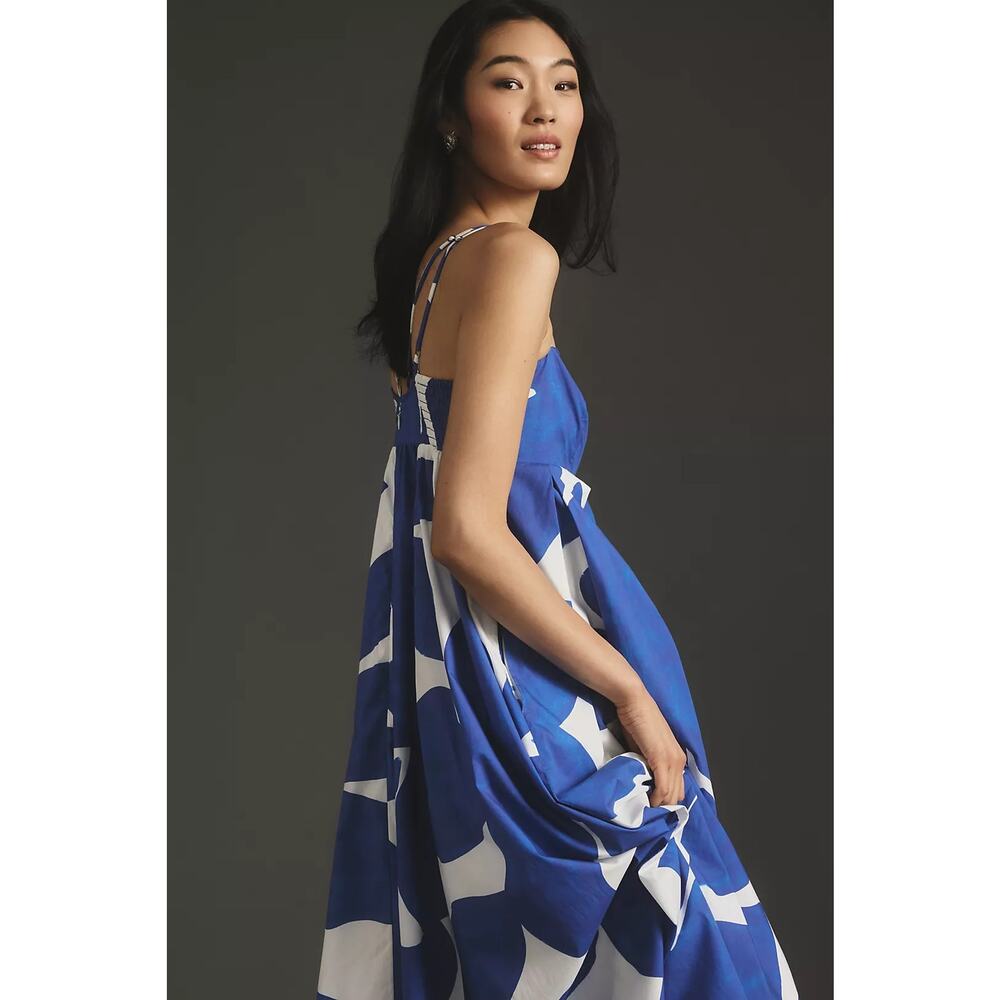 Anthropologie Printed Babydoll Smock Maxi Dress NWT - Picture 3 of 7
